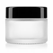 30 ml Cremetiegel gefrostet matt mit Verschluss Schwarz