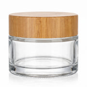 30 ml Cremetiegel Klar mit Bambusdeckel