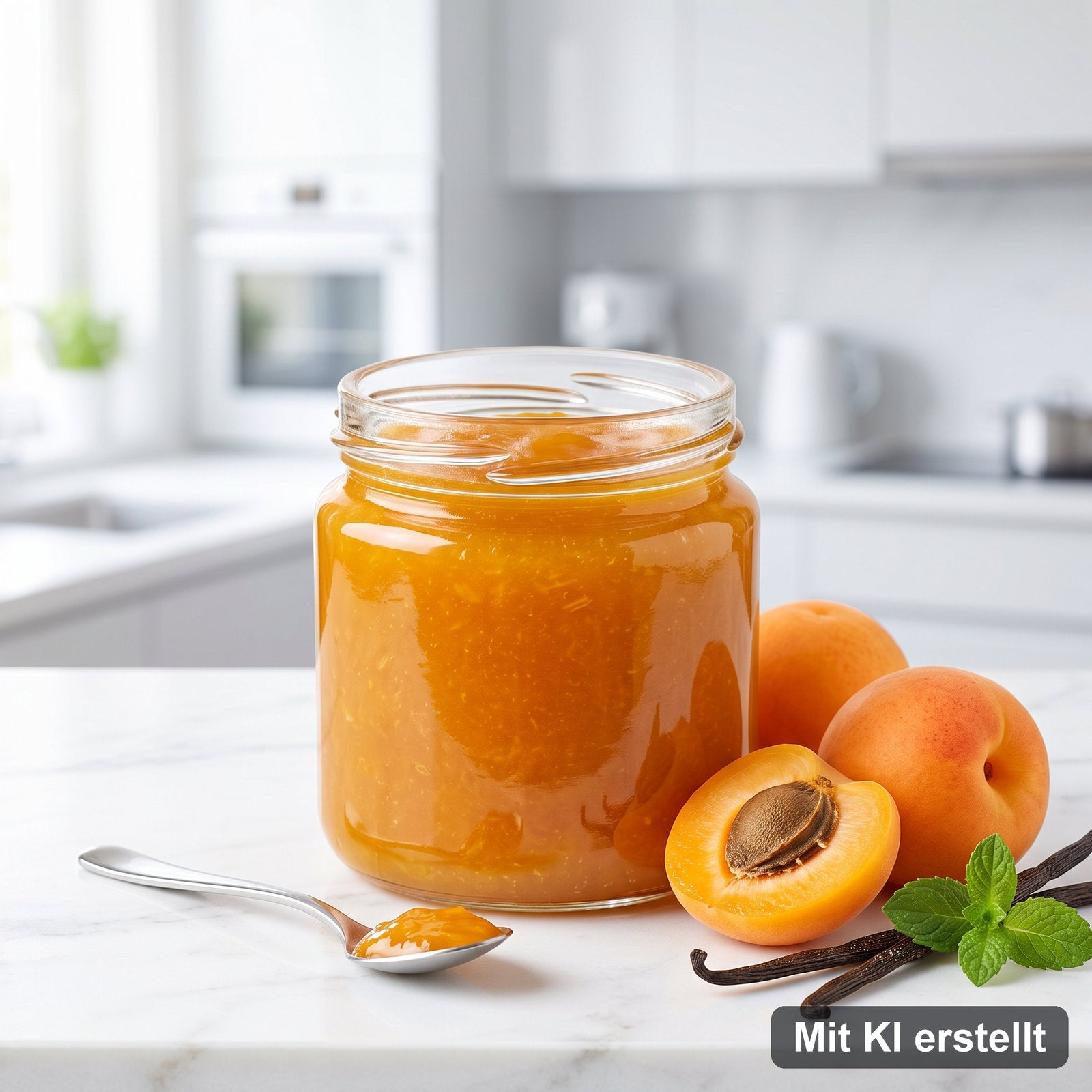 Aprikosenmarmelade selbst gemacht – Mit KI erstellt