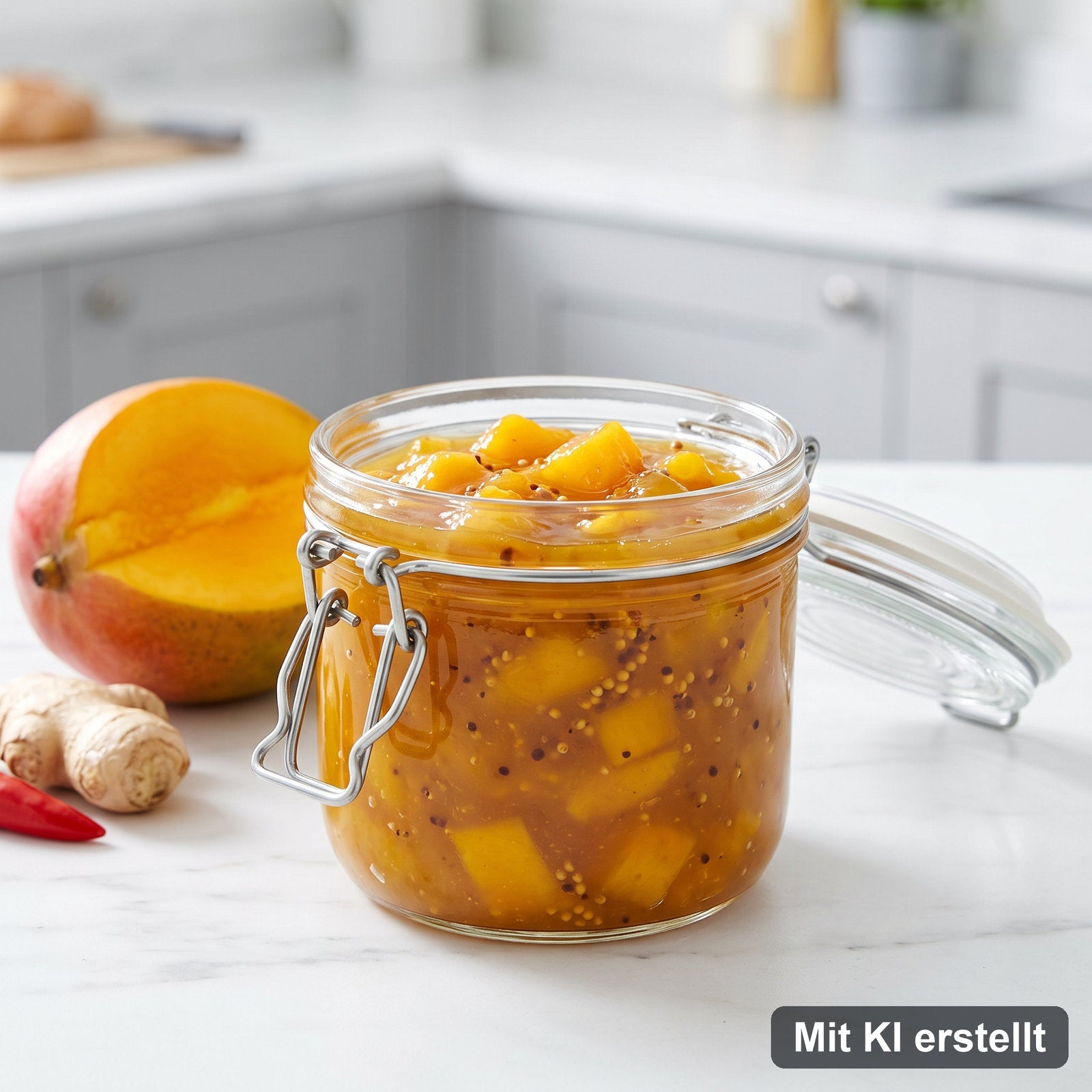 Mango-Chutney selbst gemacht – Mit KI erstellt