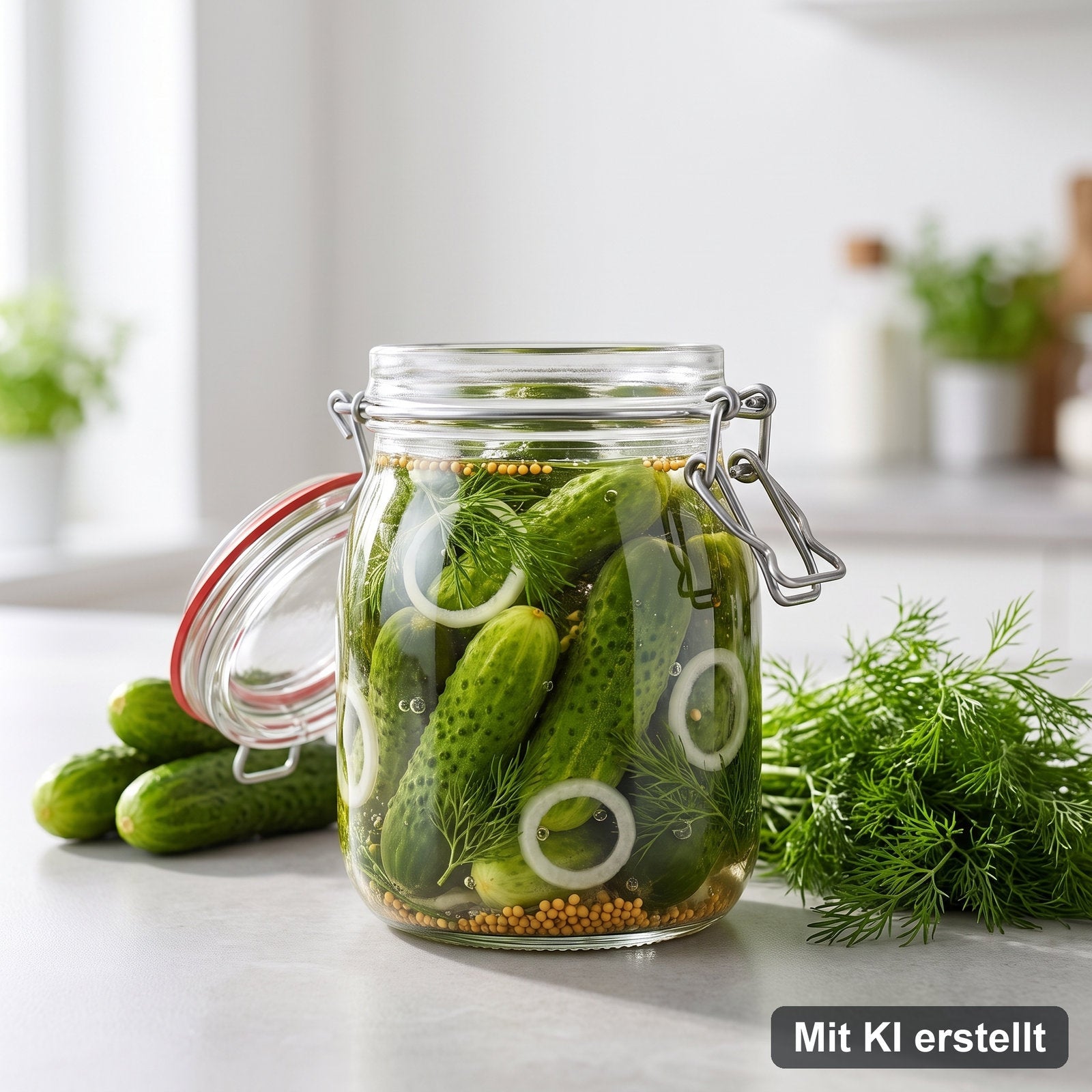 Gewürzgurken selbst gemacht – Mit KI erstellt