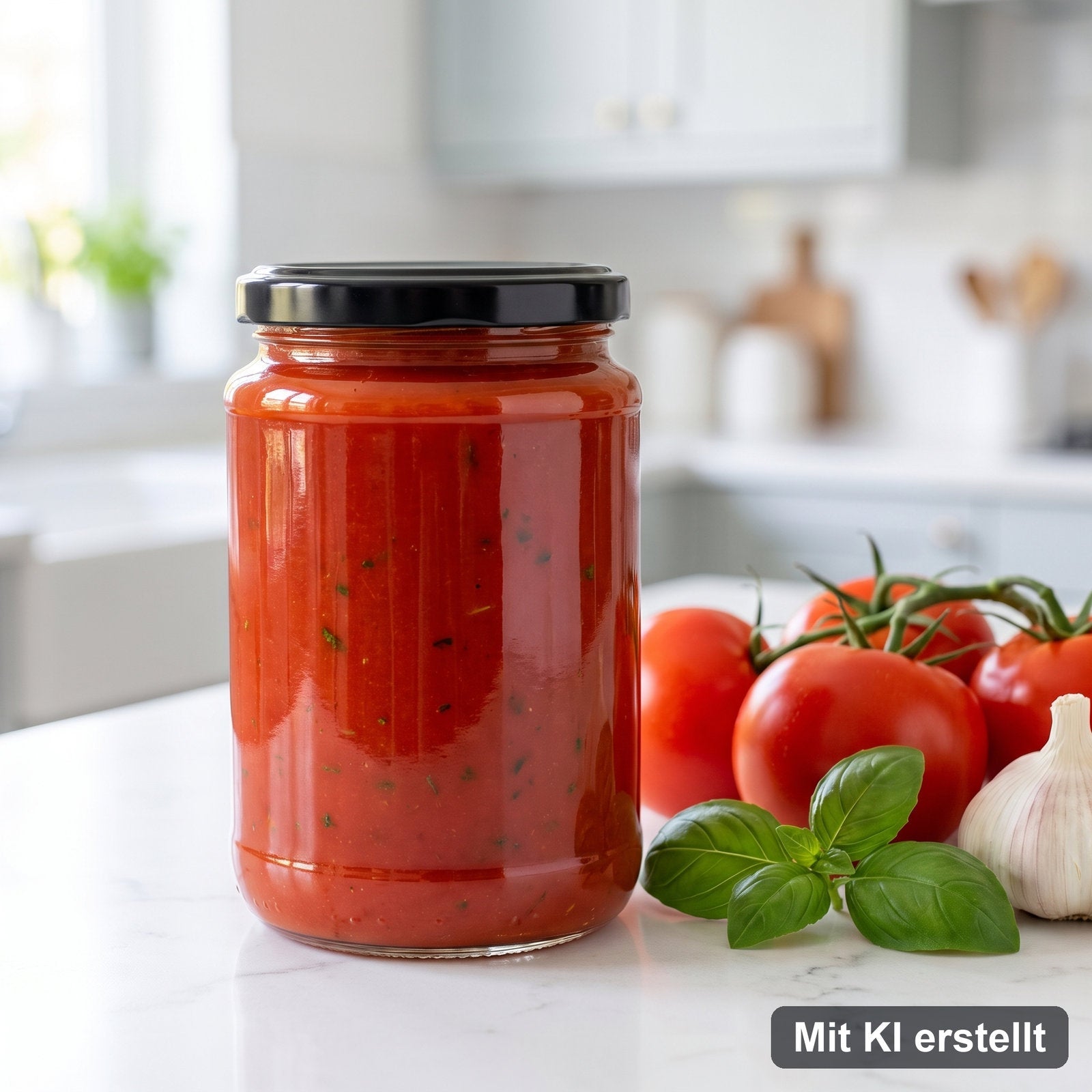 Tomatensauce einkochen selbst gemacht – Mit KI erstellt
