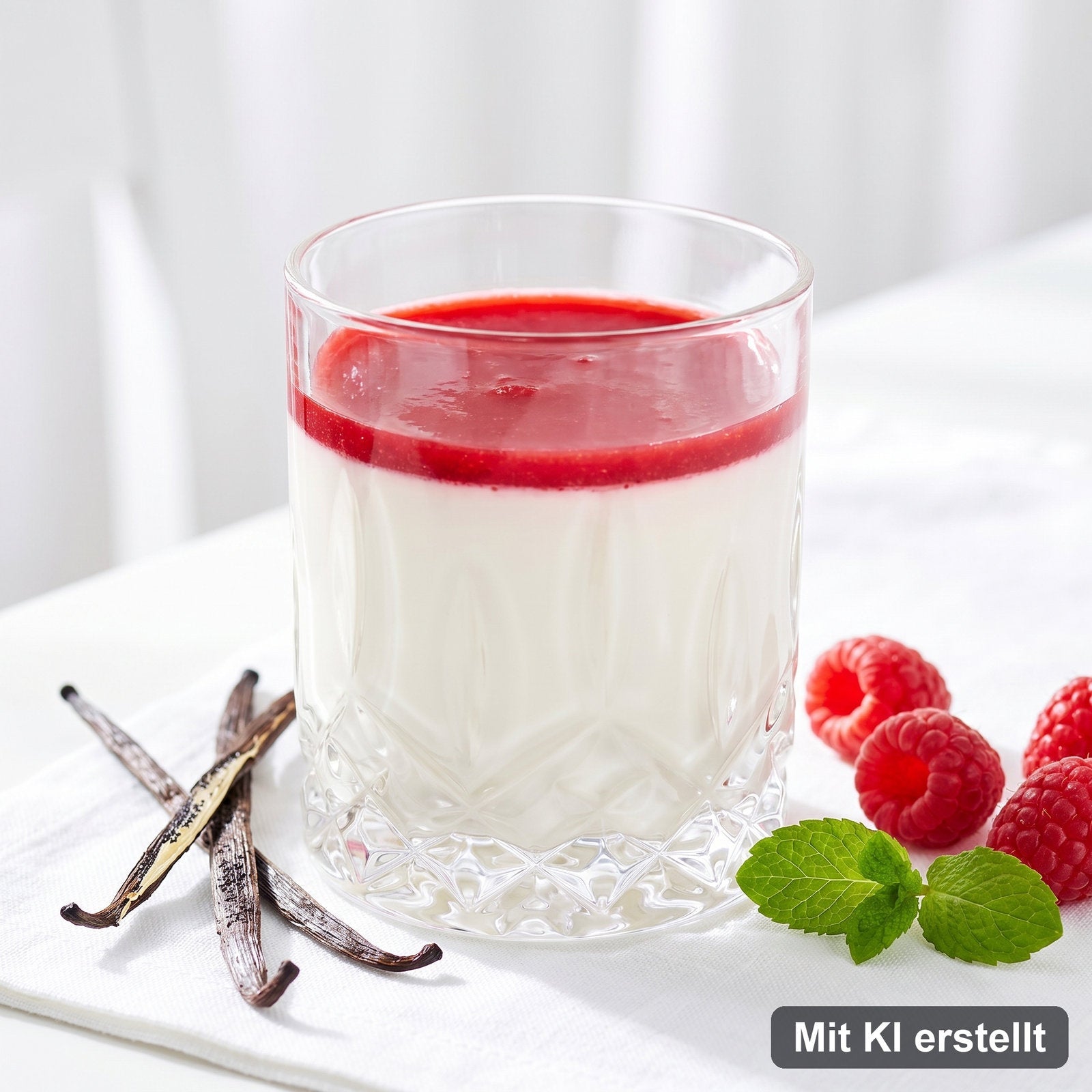 Panna Cotta selbst gemacht – Mit KI erstellt
