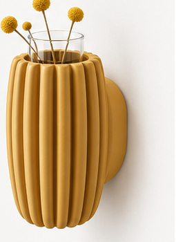 Wandvase in organischer Form