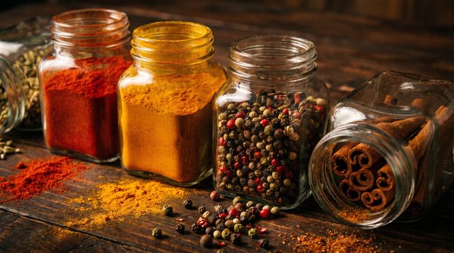 Gewürze im Glas aromatisch und übersichtlich lagern
