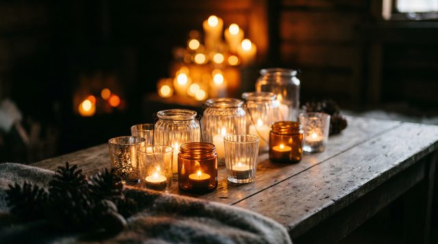 Kerzenlicht im Glas: Eignung vor Dekoration prüfen