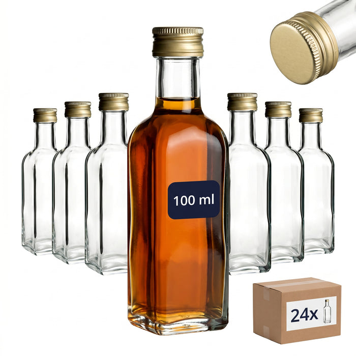 24er Set Maraska 100 ml mit goldfarbenem Verschluss