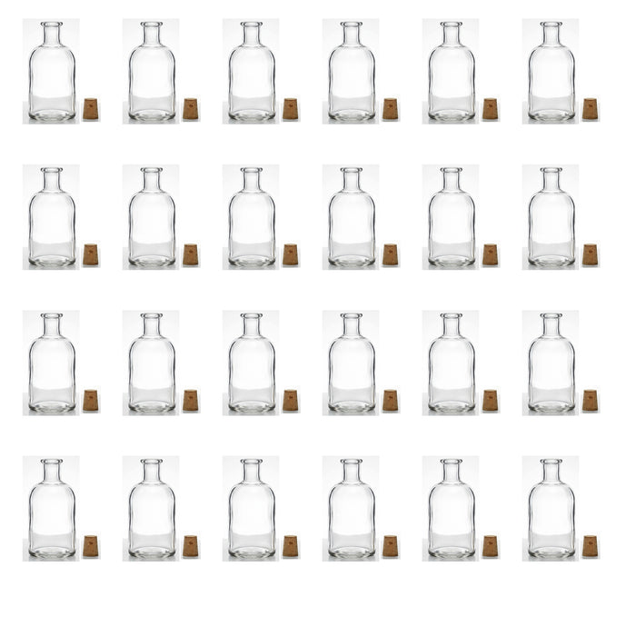 24er Set Apothekerflasche 100 ml mit Holzgriffkorken