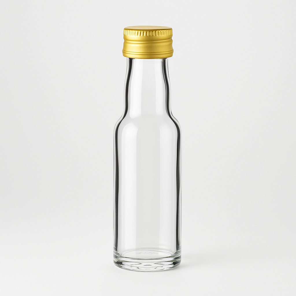 20 ml Mini Lang mit Verschluss Gold