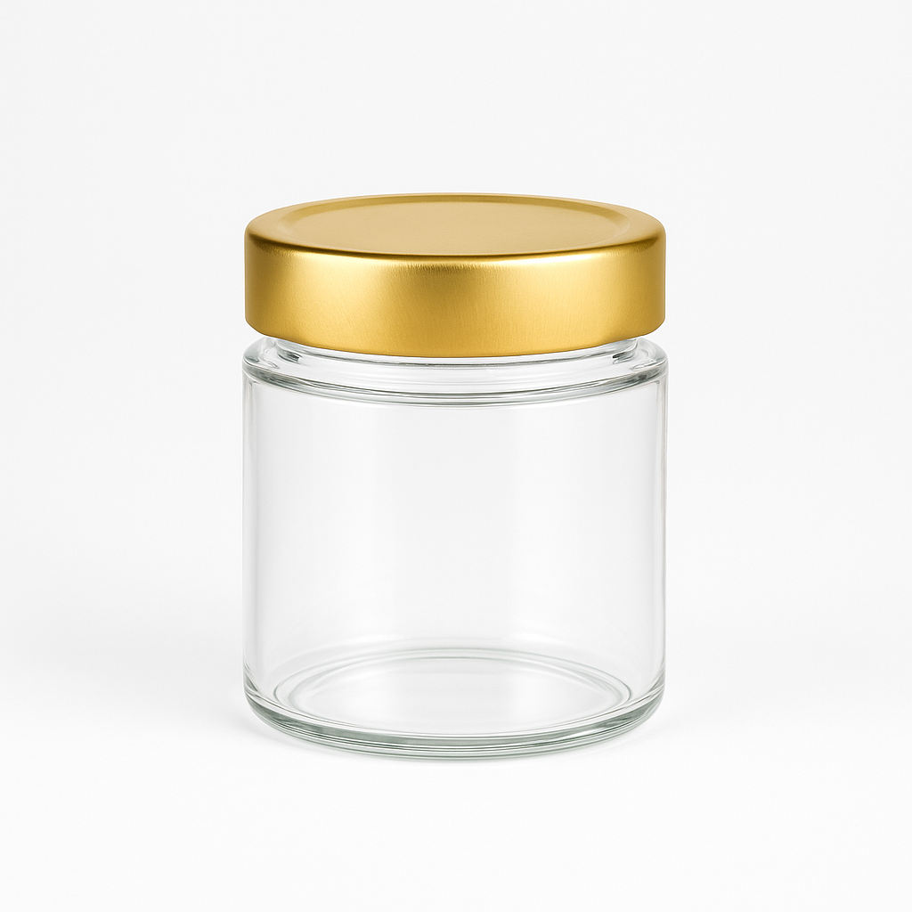 180 ml Einmachglas Klassik – Deckel Gold