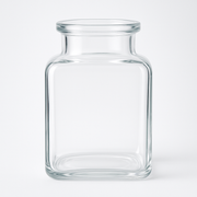 150 ml Korkenglas Eckig (ohne Verschluss)