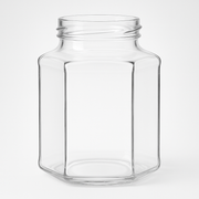 332 ml Einmachglas Hexagon (ohne Verschluss)