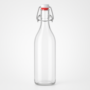 1000 ml Bügelflasche Klassik rund mit Bügelverschluss - Produktansicht 2