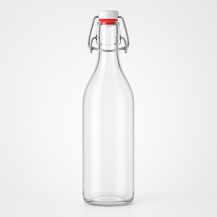 1000 ml Bügelflasche Klassik rund mit Bügelverschluss - Produktansicht 2