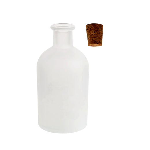 250 ml Apotheker Matt gefrostet mit Holzgriffkorken