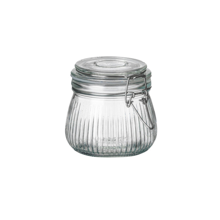 500 ml Bügelglas geriffelt