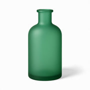 250 ml Apothekerflasche gefrostet grün mit Holzgriffkorken