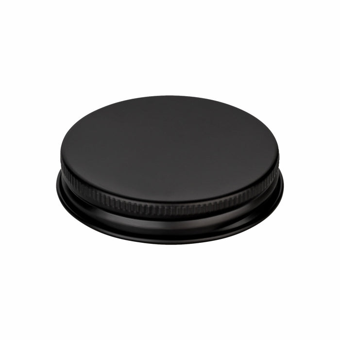 Mattschwarzer Schraubdeckel des 150 ml Braunglas-Cremetiegels