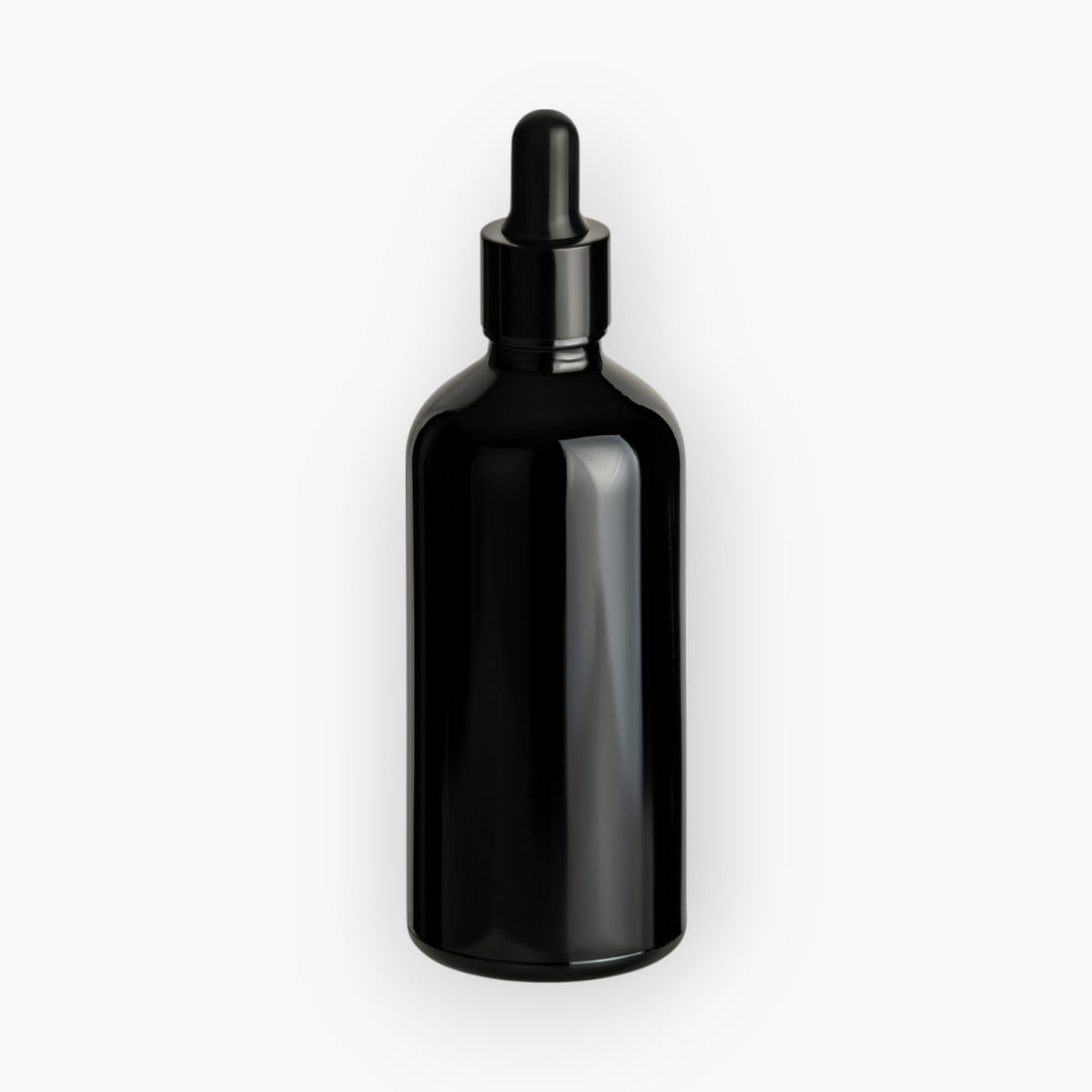 100 ml Pipettenflasche Glänzend Schwarz