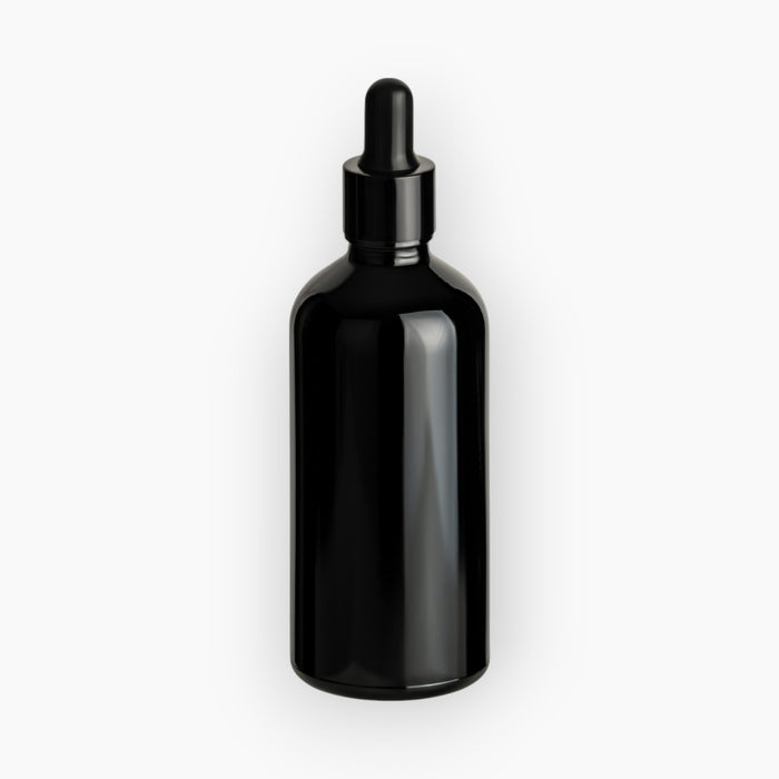 100 ml Pipettenflasche Glänzend Schwarz