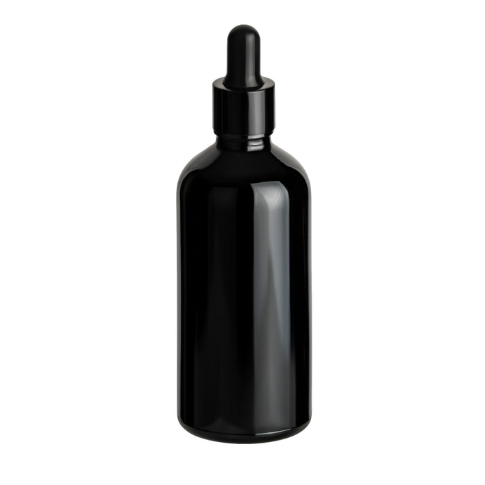 50 ml Pipettenflasche Glänzend Schwarz