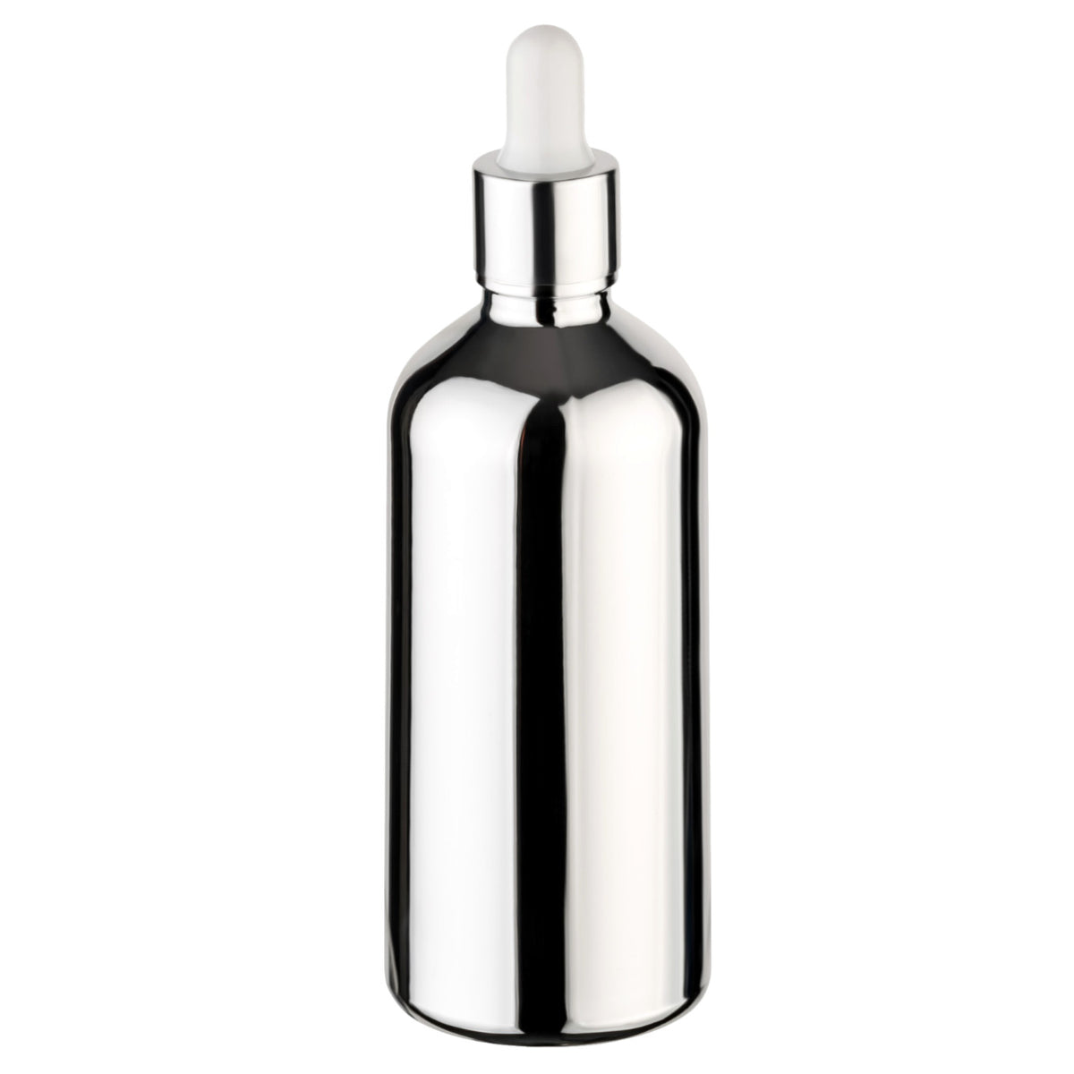 100 ml Pipettenflasche silber glänzend