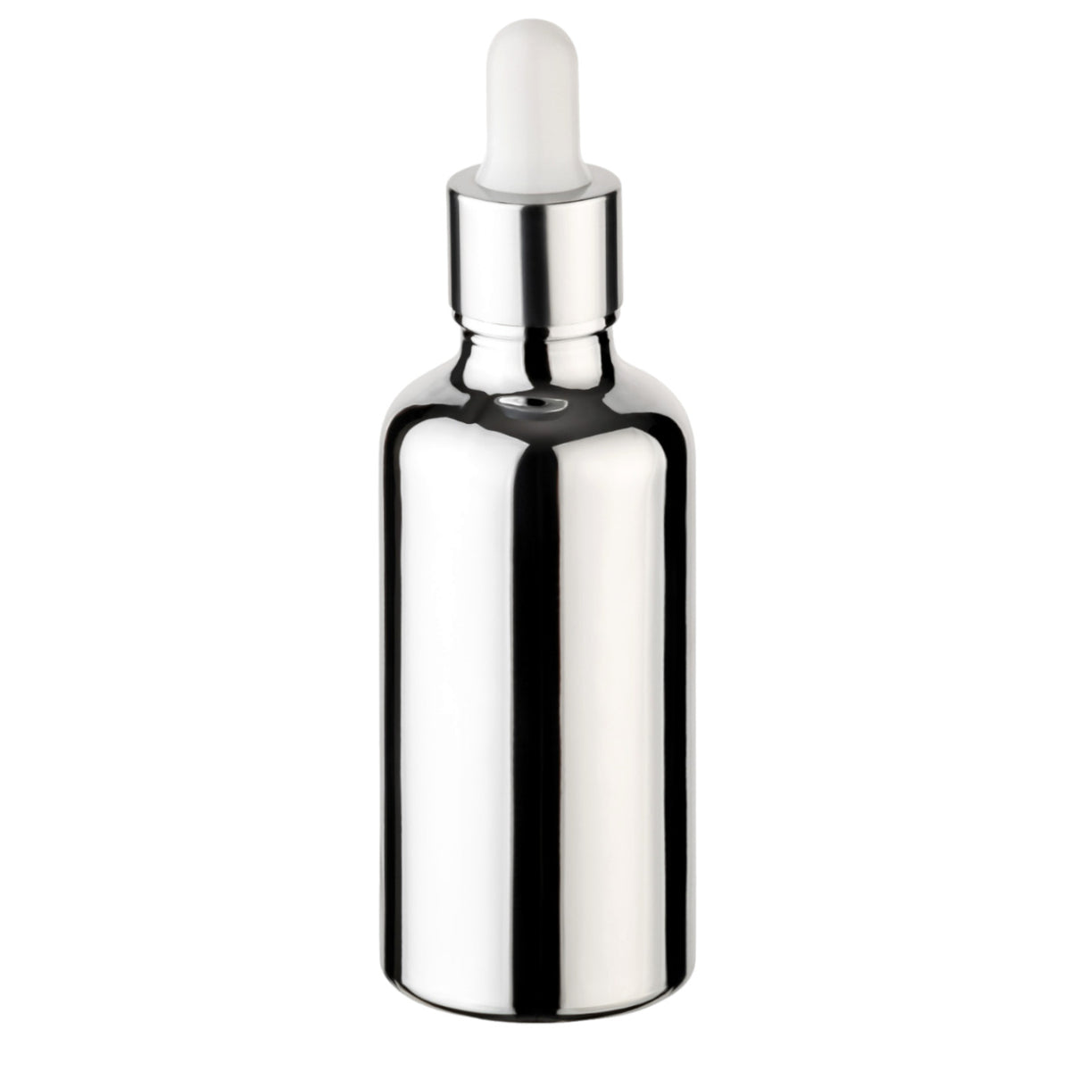 50 ml Pipettenflasche Glänzend Silber