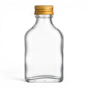 50 ml Flachmann mit Schraubverschluss Gold