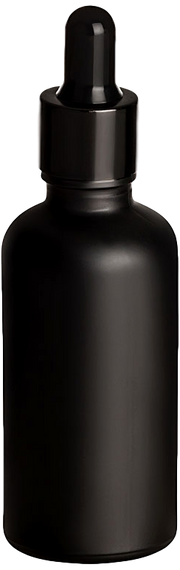 50 ml Pipettenflasche Matt Schwarz