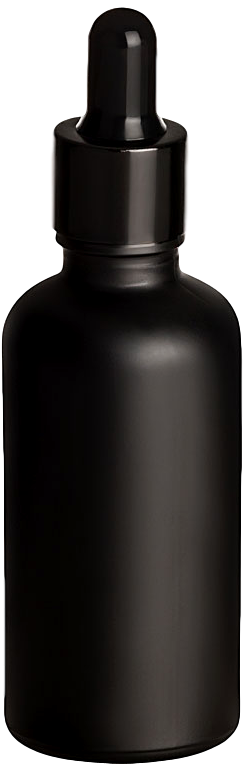 50 ml Pipettenflasche Matt Schwarz