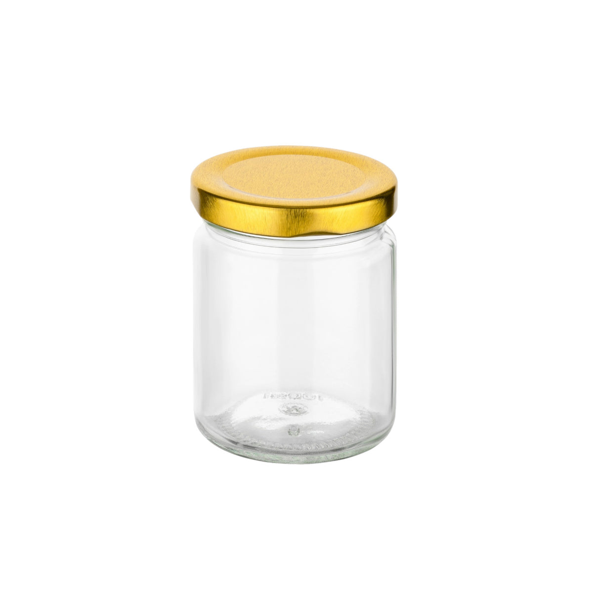100 ml Einmachglas Rund – Deckel Gold - Produktansicht 2