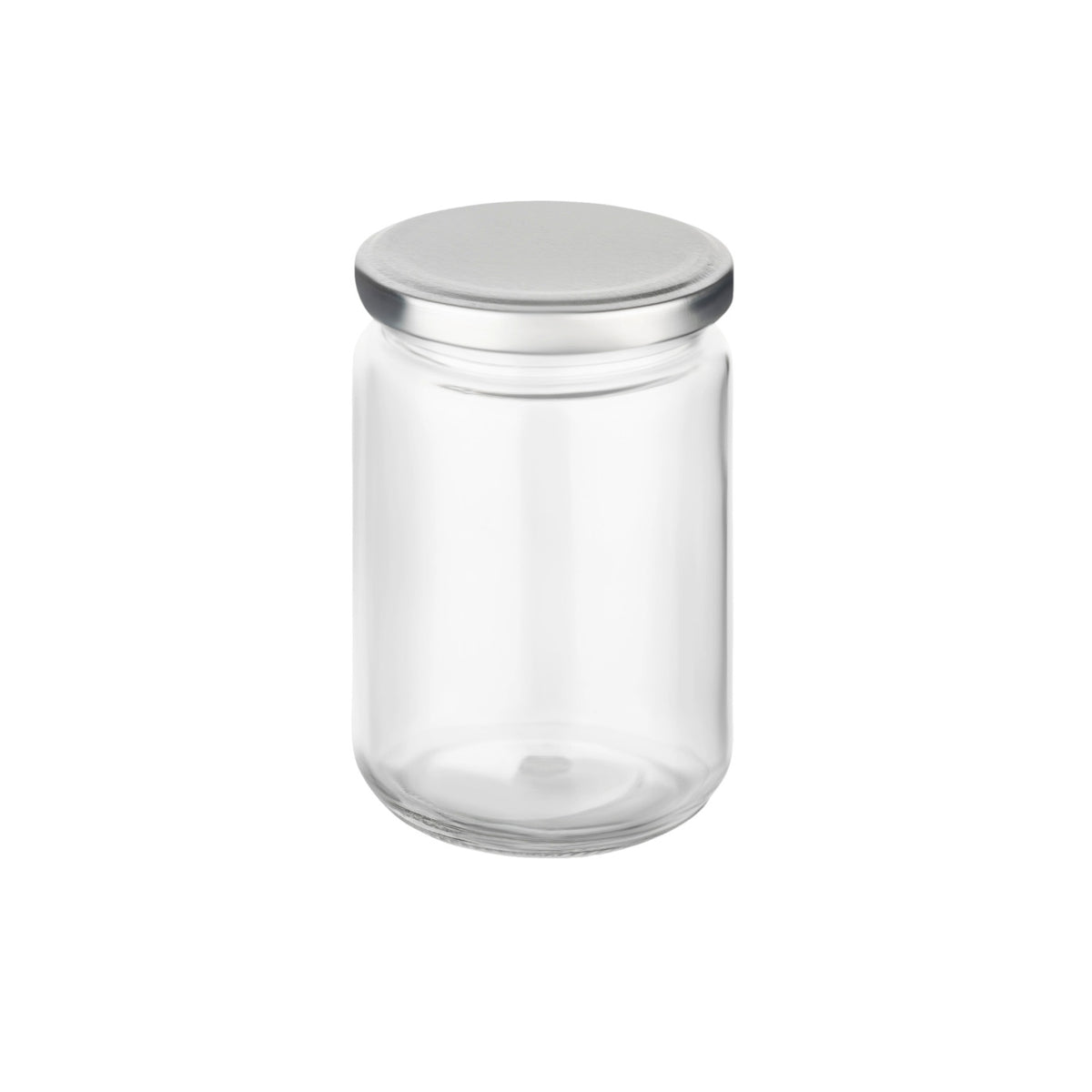 350 ml Einmachglas Rund - Deckel Silber