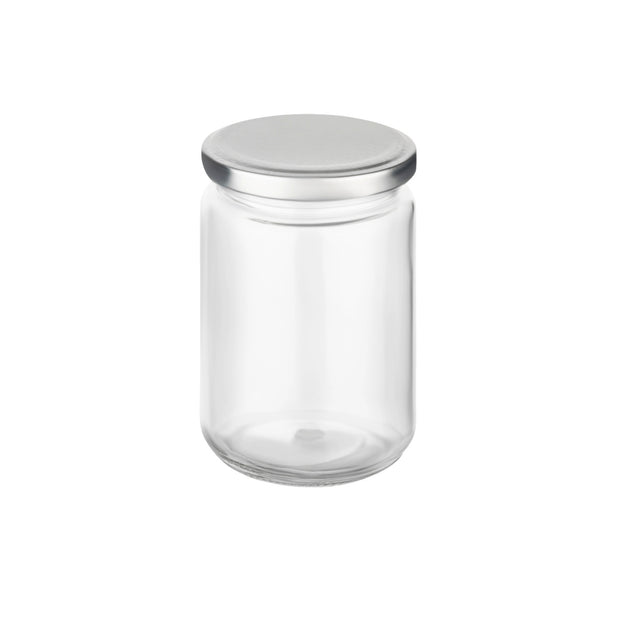 350 ml Einmachglas Rund - Deckel Silber