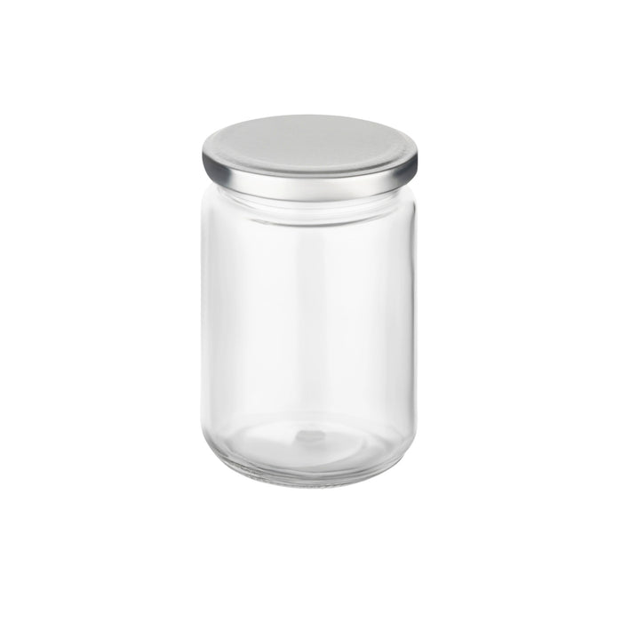 350 ml Einmachglas Rund - Deckel Silber