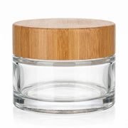 15 ml Cremetiegel Klar mit Bambusdeckel