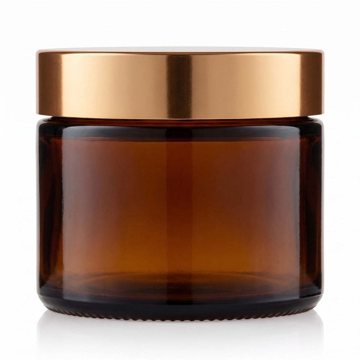 30 ml Cremetiegel Braunglas mit Deckel Gold