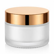 30 ml Cremetiegel gefrostet matt mit Verschluss Gold