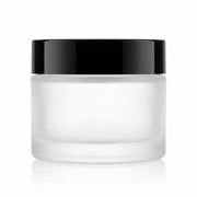 15 ml Cremetiegel gefrostet matt mit Verschluss Schwarz