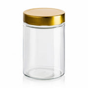 500 ml Klassik Einmachglas mit Verschluss Gold