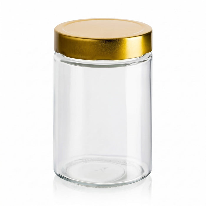 500 ml Klassik Einmachglas mit Verschluss Gold