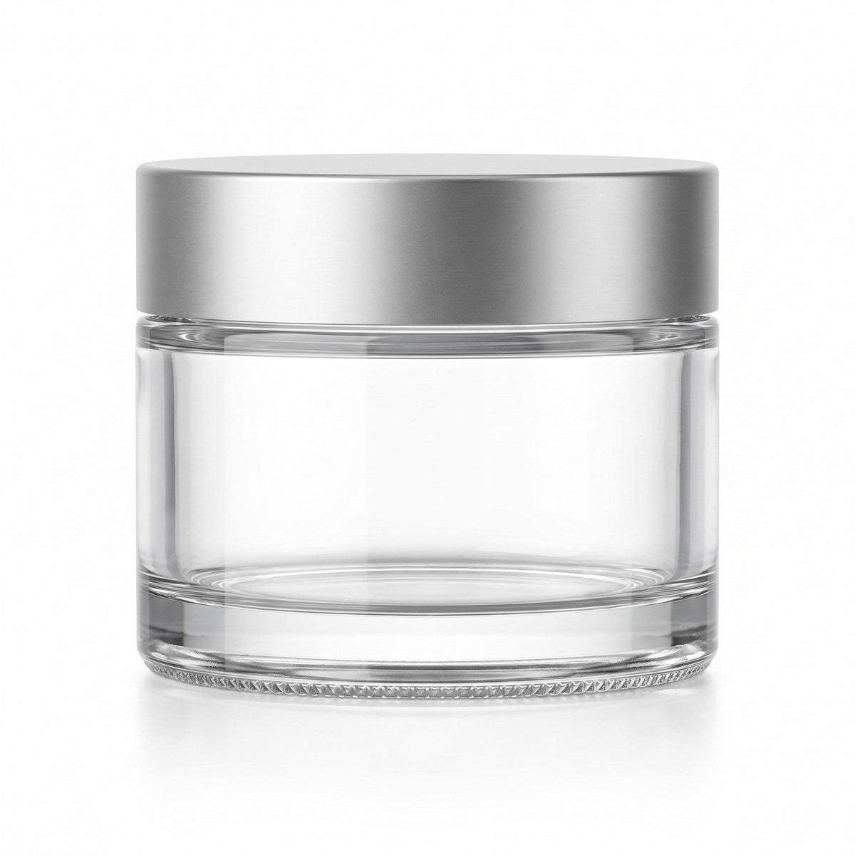 30 ml Cremetiegel klar mit Verschluss Silber