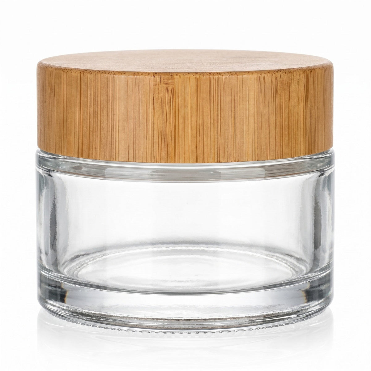 30 ml Cremetiegel Klar mit Bambusdeckel