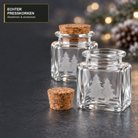 KorkenglasQuadrat50 ml · Verschlussdetail