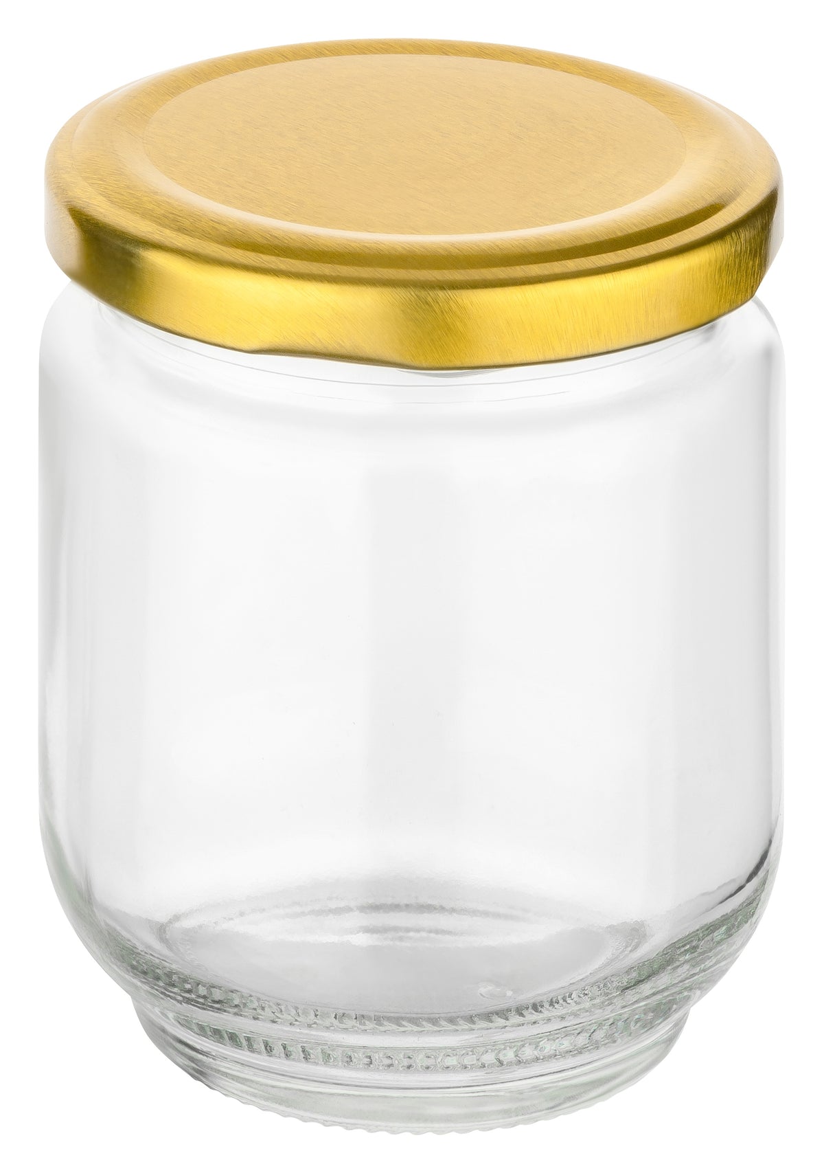 190 ml Einmachglas Rund – Deckel Gold