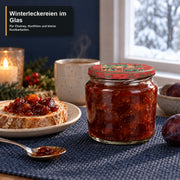 Classic Glas 360 ml mit TO82 Tanne rot-grün – weihnachtliche Füllidee