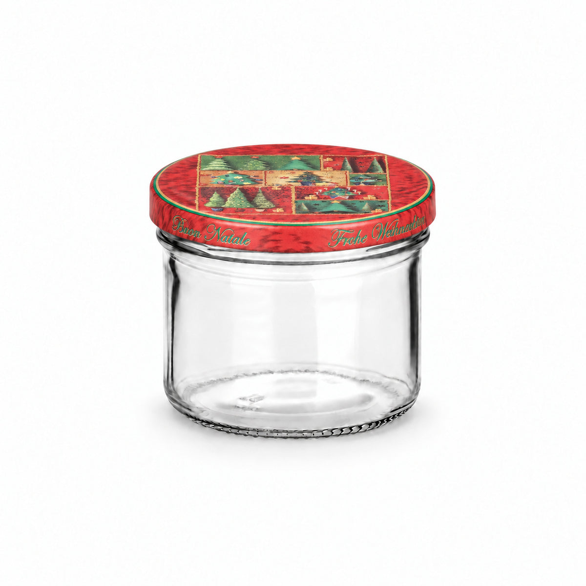 Classic Glas 230 ml mit TO82 Tanne rot-grün – leeres Glas