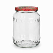24er-Set Classic Facettenglas 720 ml mit Tanne rot-grün