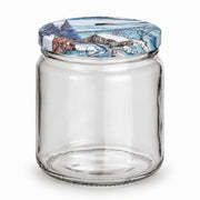 Honigglas 405 ml mit TO82 Winterlandschaft – leeres Glas