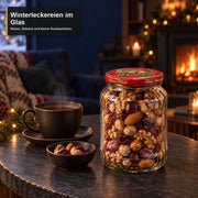 Classic Facettenglas 720 ml mit TO82 Tanne rot-grün – weihnachtliche Füllidee