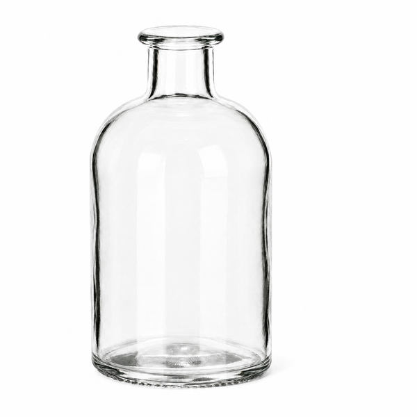 250 ml Apotheker – leer auf Weiß, ohne Verschluss